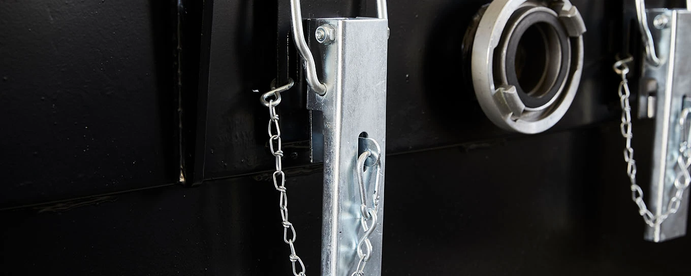 Detailed view of the charging connection