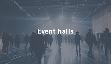 Event hall that stores lithium-ion batteries and batteries from dispensing equipment and lighting equipment