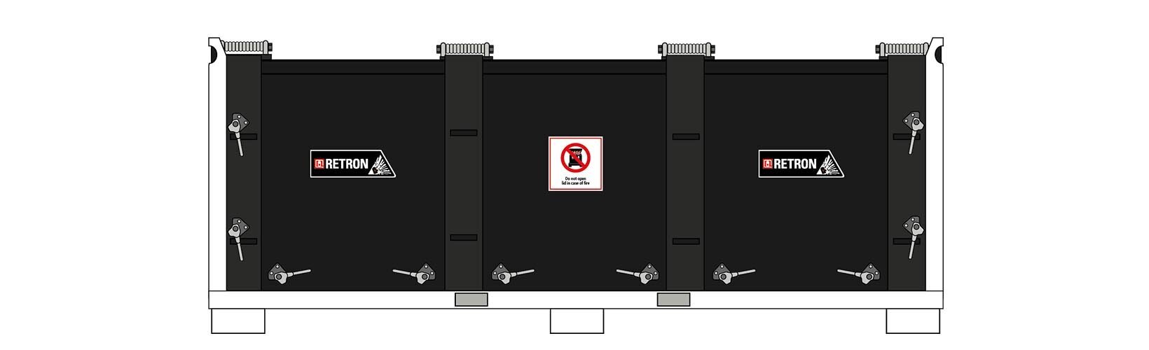 Lithium battery container for e-car batteries RETRON 4000