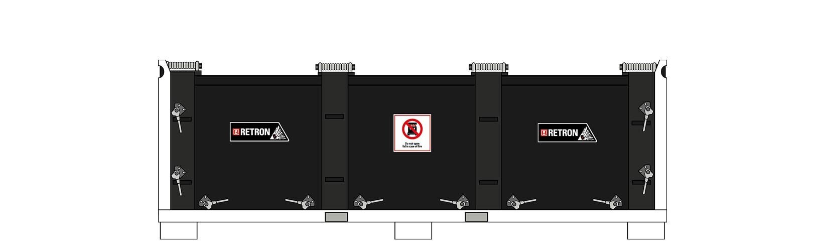 Lithium battery container for e-car batteries RETRON 3000