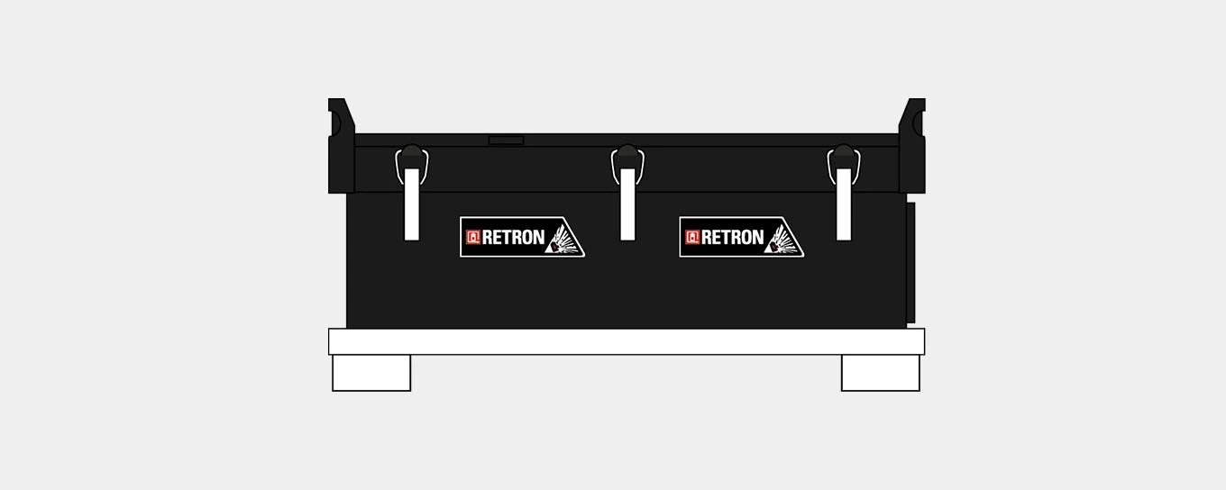 Graphic container for lithium batteries RETRON 750
