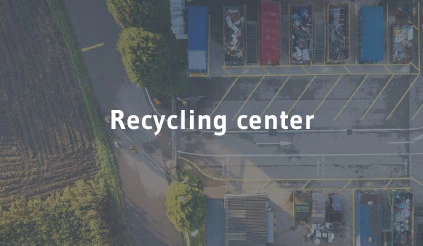 Recycling centre, where lithium-ion batteries and rechargeable batteries are increasingly produced