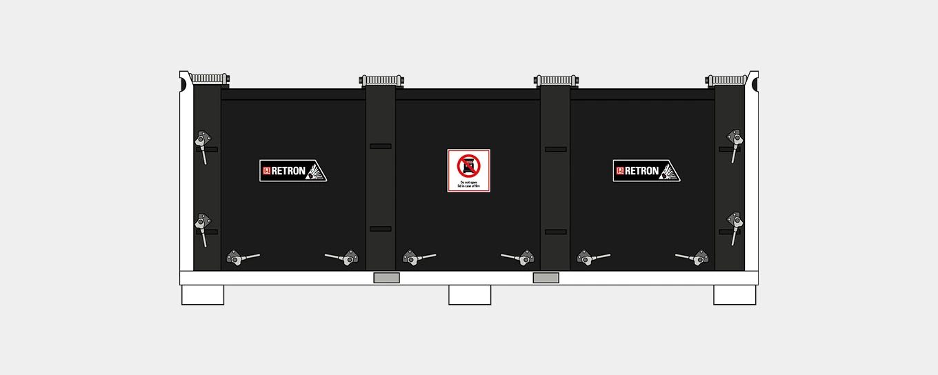 Graphic Lithium battery container for e-car batteries RETRON 4000