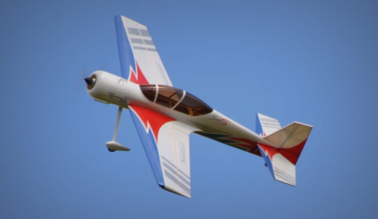 A model aeroplane is powered by a LiPo battery.