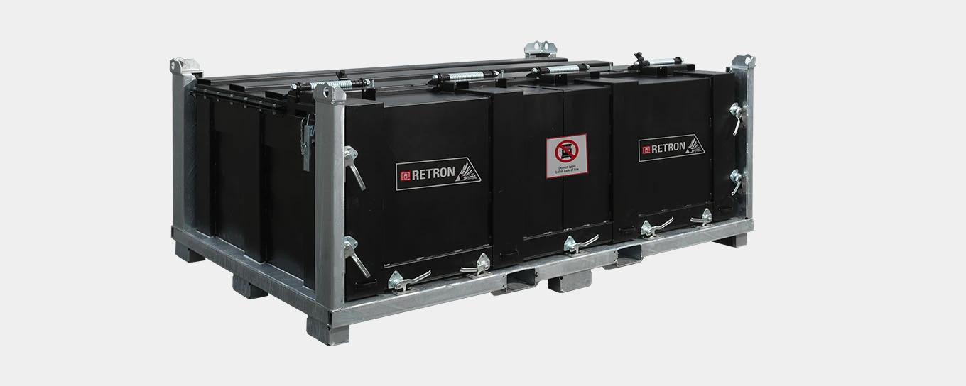 Lithium battery container for e-car batteries RETRON 4000