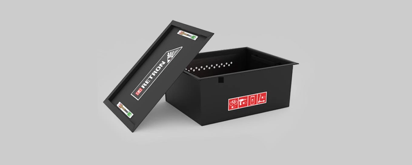 Battery protection box RETRON Box opened
