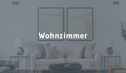 Wohnzimmer, in dem Lithium-Ionen-Akkus in Staubsauger-Roboter, Fernbedienungen und mehr verwendet werden