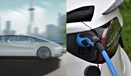 E-Autos: E-Autos und Hybridfahrzeuge, die Lithium-Akkus enthalten